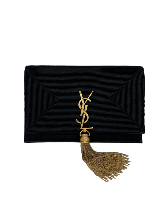 SAINT LAURENT - Black Kate Tassel Chain Bag