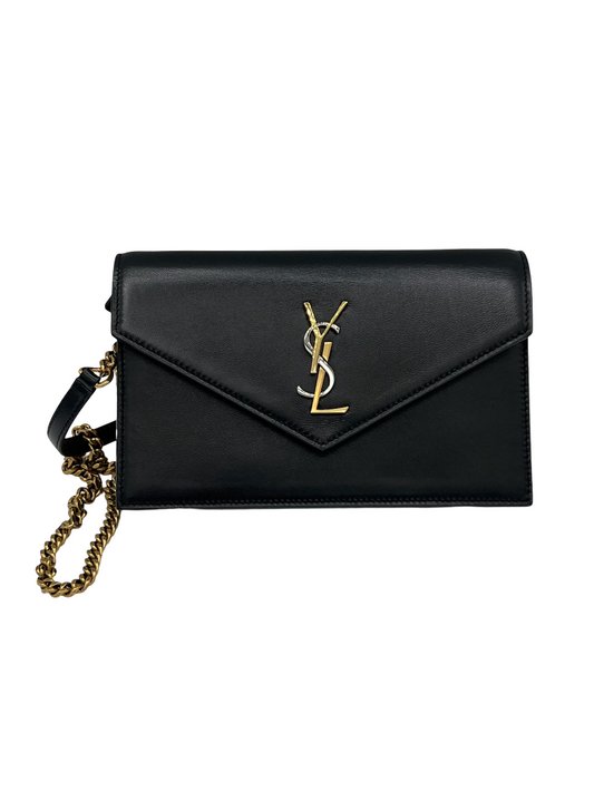 SAINT LAURENT - Black Tri Tones Envelope WOC