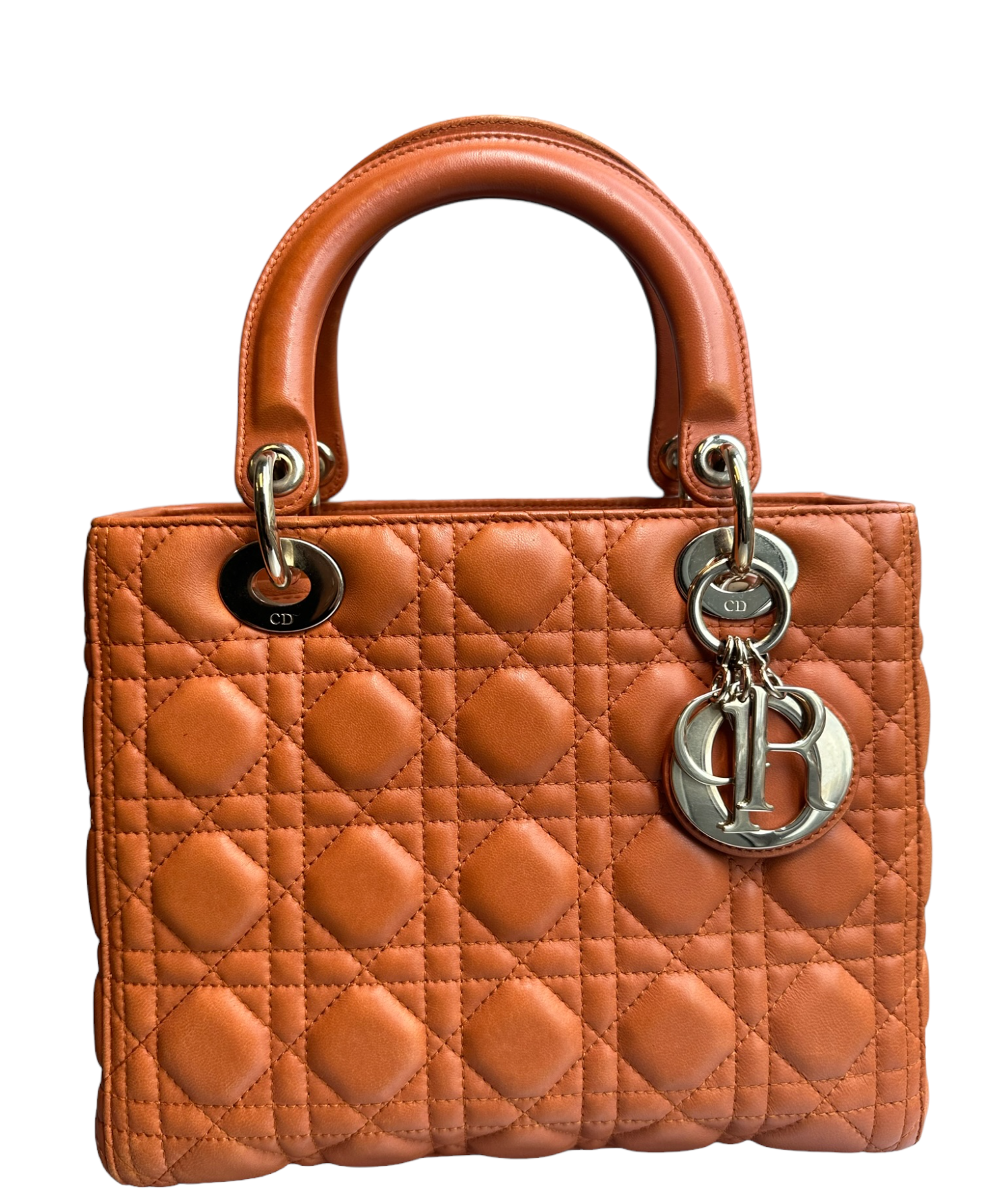 DIOR - Cuero Lady Dior Tan Cannage