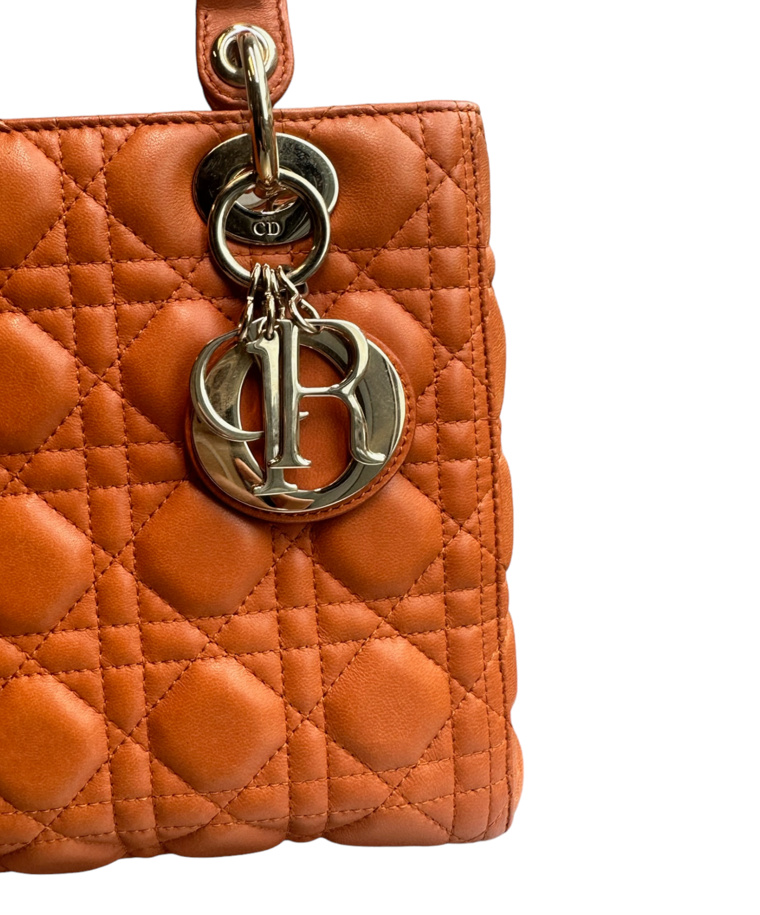 DIOR - Cuero Lady Dior Tan Cannage