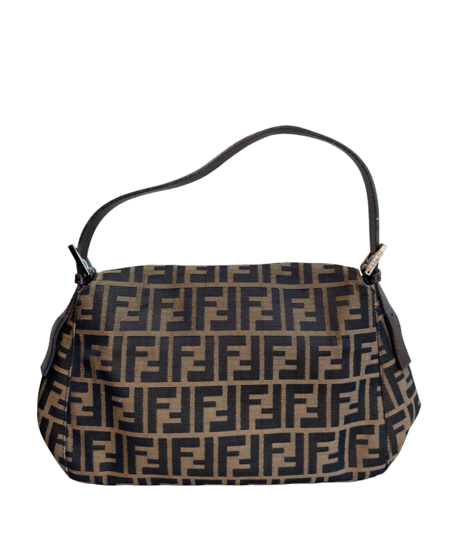 FENDI - Tobacco Zucca Canvas Mamma Baguette
