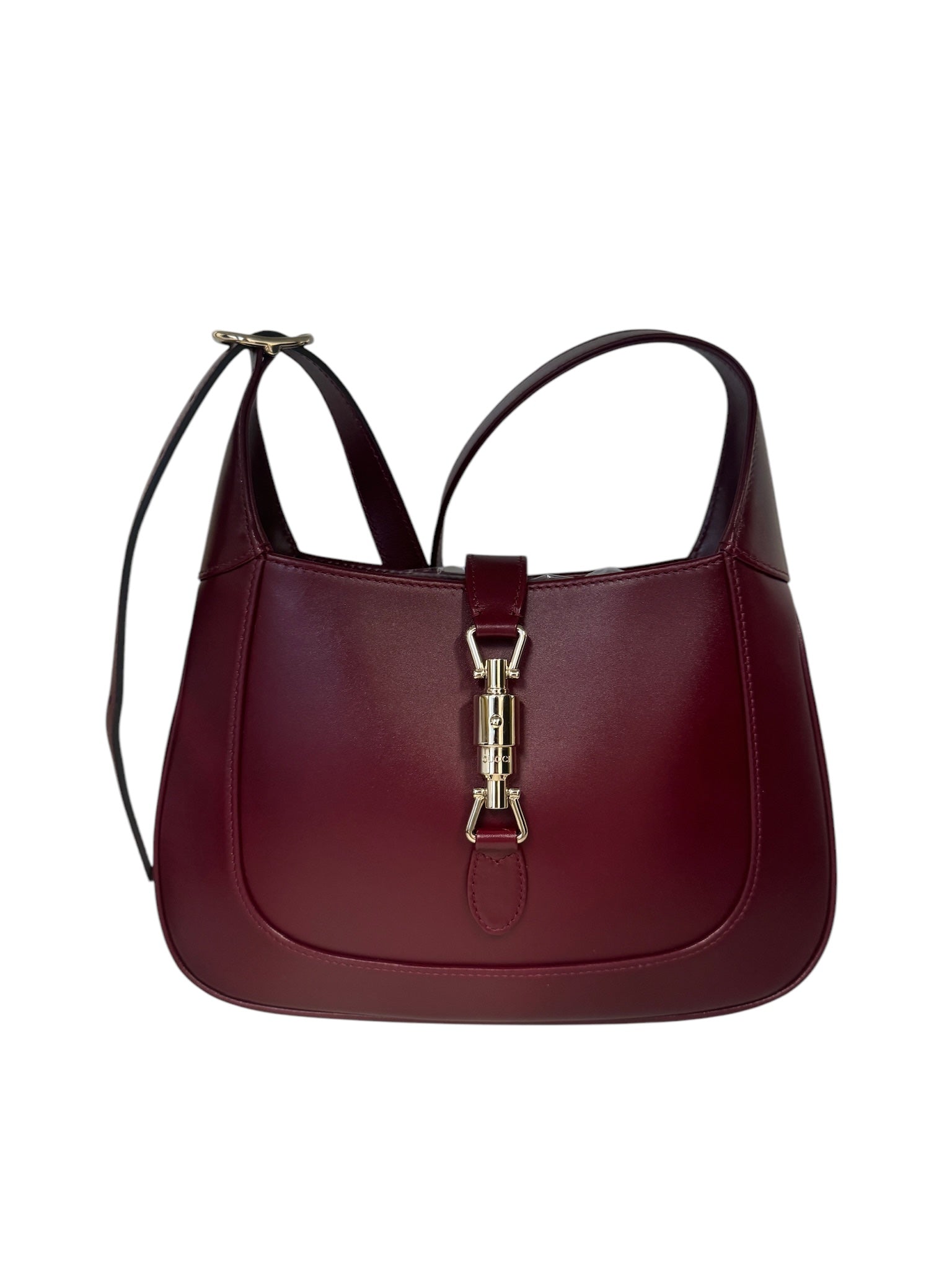 Bolso pequeño Jackie GG Bordeaux Rosso Ancora de piel de segunda mano, año 1961