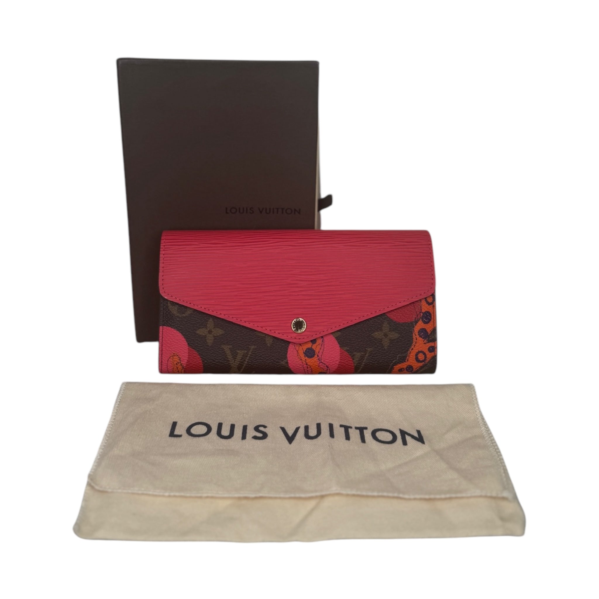 PRE-OWNED LV Ramages Monogram Epi Leather Sarah Wallet