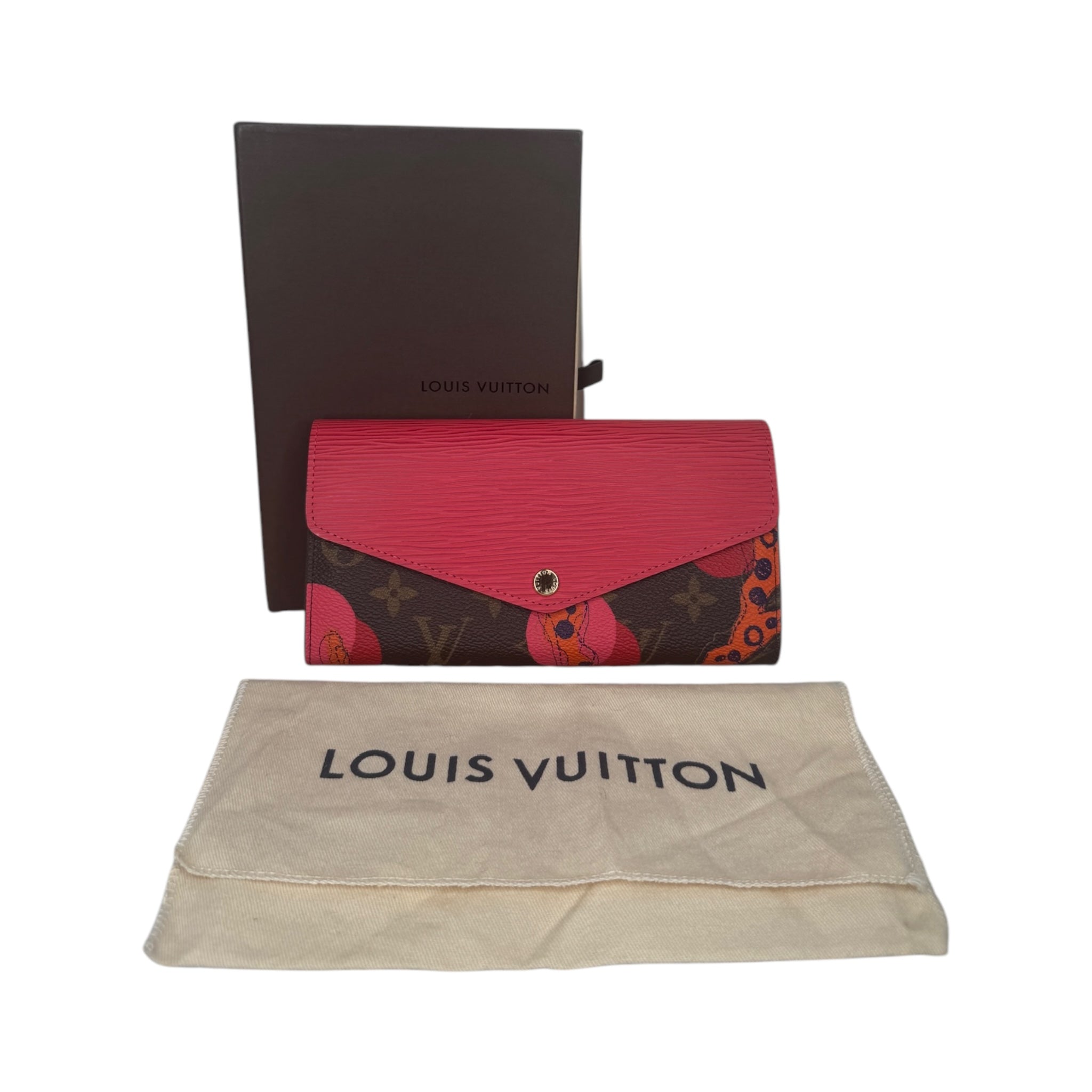 PRE-OWNED LV Ramages Monogram Epi Leather Sarah Wallet