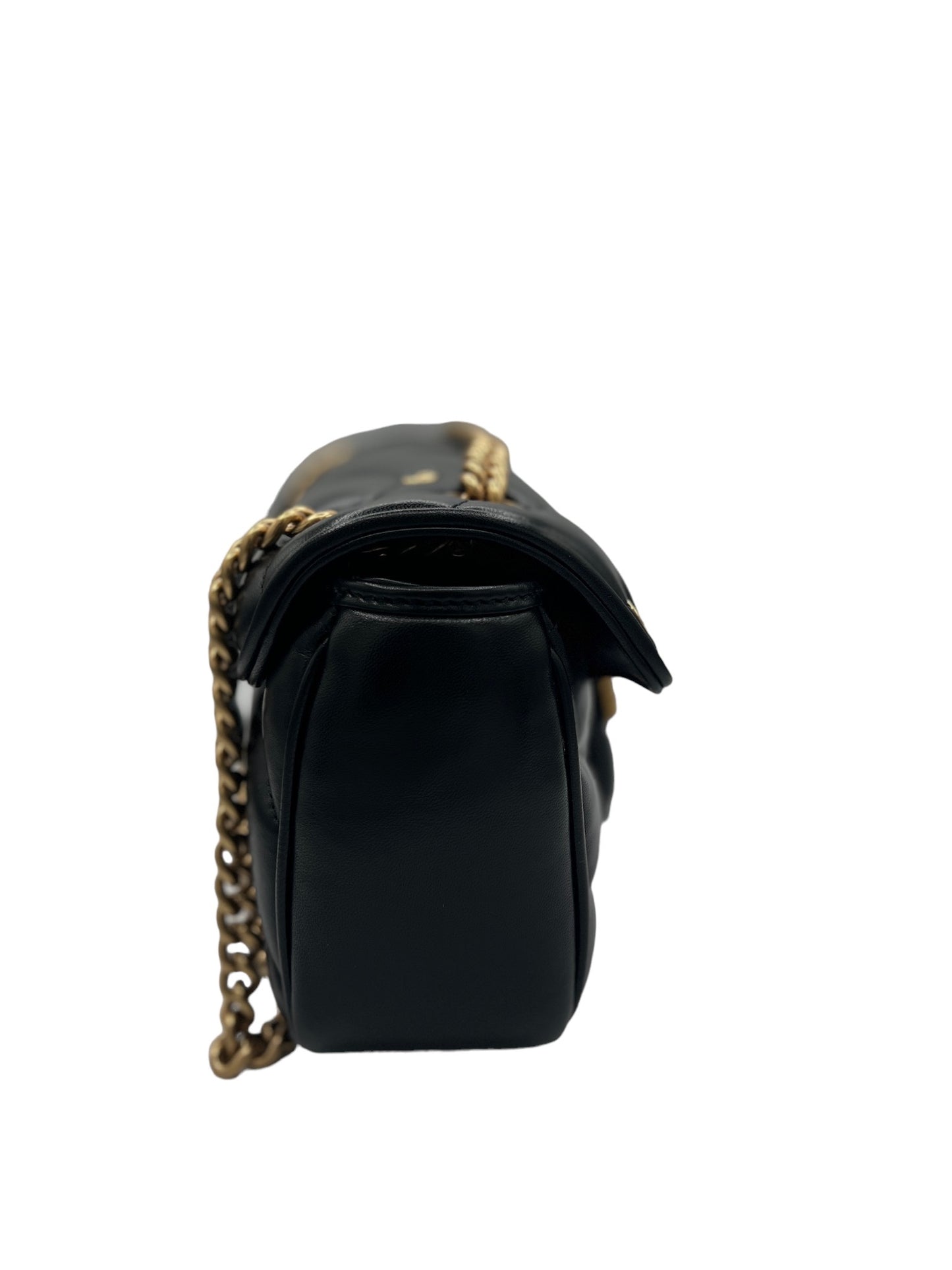 GUCCI - Black GG Duffel Marmont Shoulder Bag