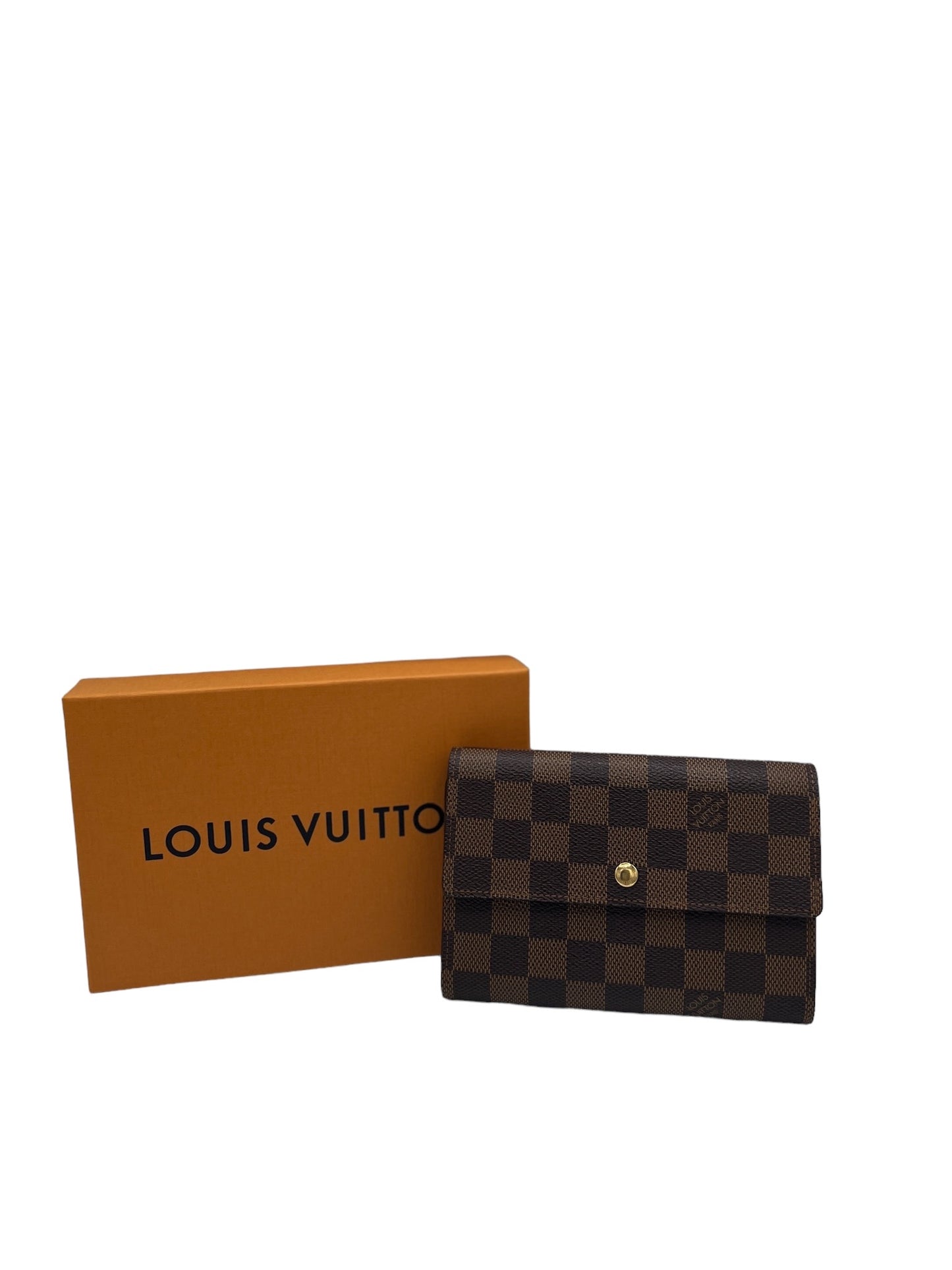 LOUIS VUITTON - Damier Ebene Canvas Alexandra Wallet