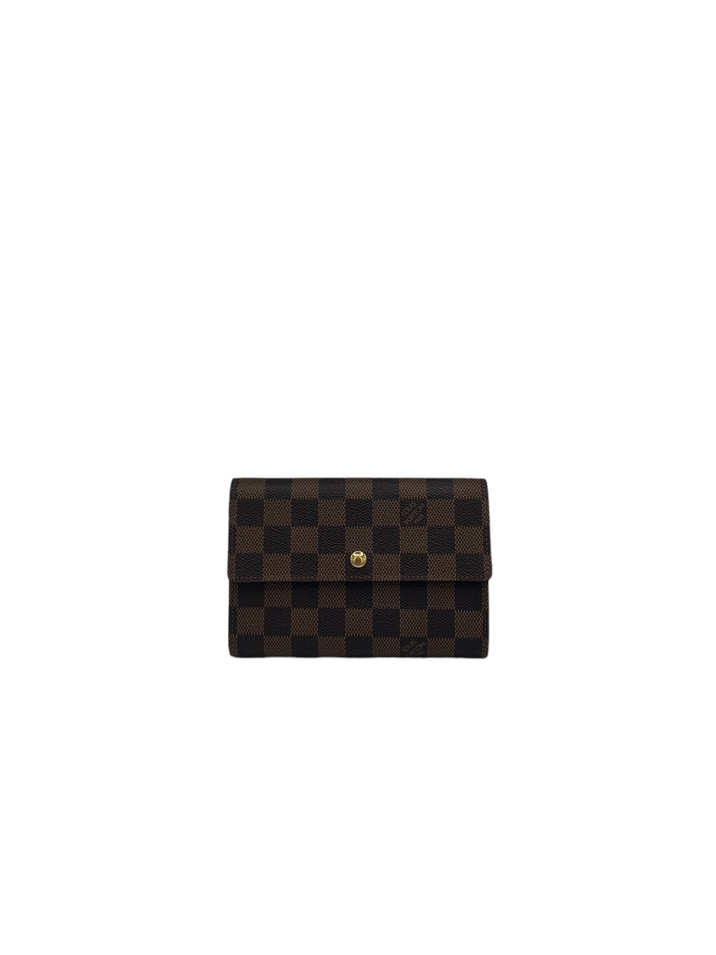 LOUIS VUITTON - Damier Ebene Canvas Alexandra Wallet