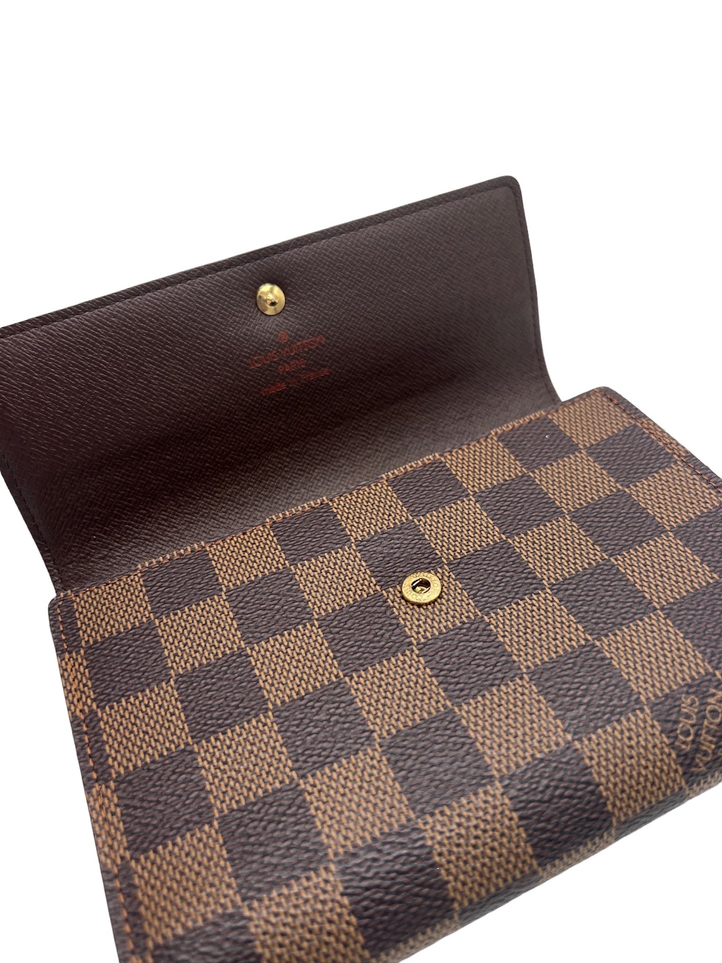 LOUIS VUITTON - Damier Ebene Canvas Alexandra Wallet