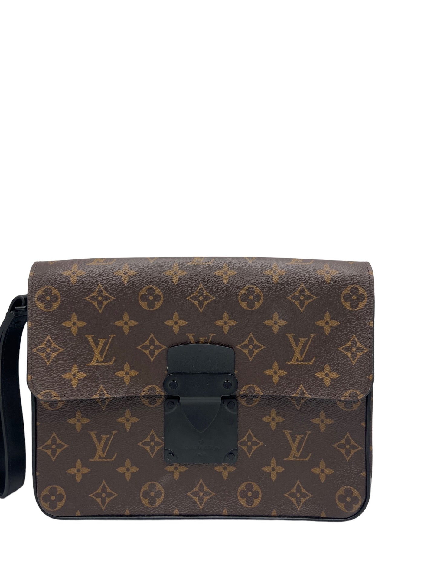 LOUIS VUITTON - Monogram Macassar S Lock A4 Pouch