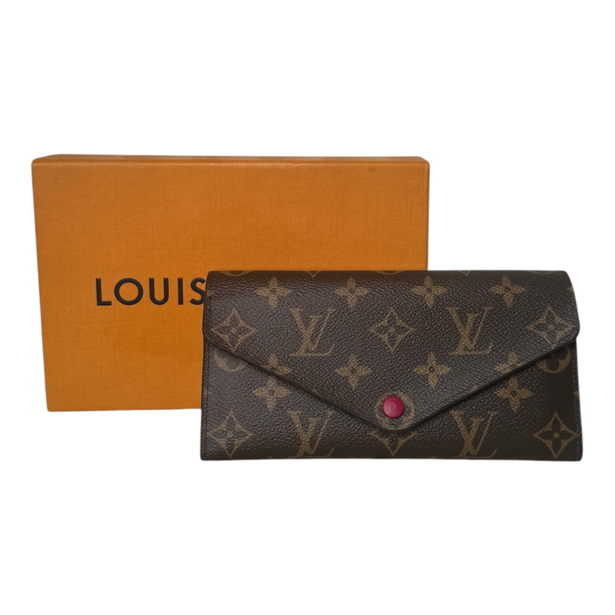 PRE-OWNED LV Brown Monogram Canvas Josephine Wallet
