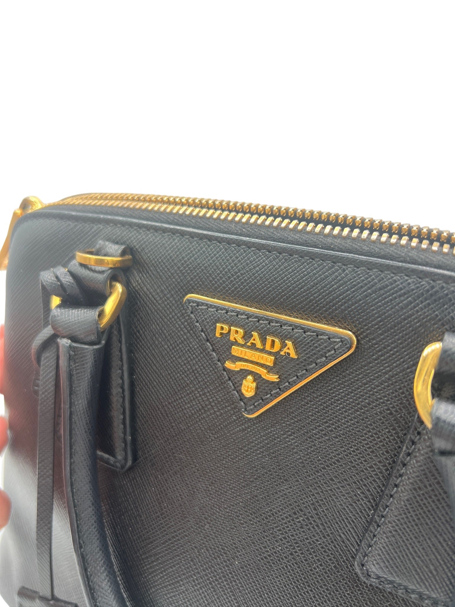PRADA - Black Leather Handbag