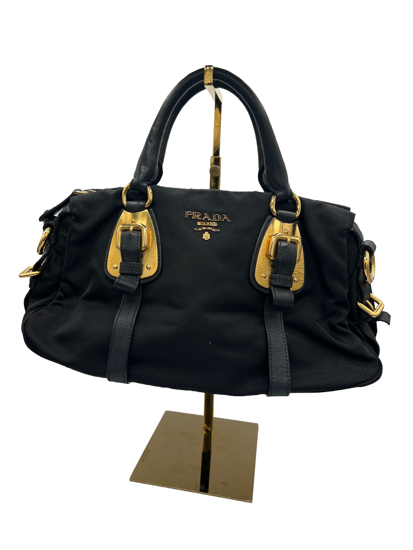 PRADA - Black Nylon Handbag