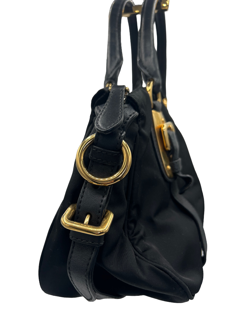 PRADA - Black Nylon Handbag