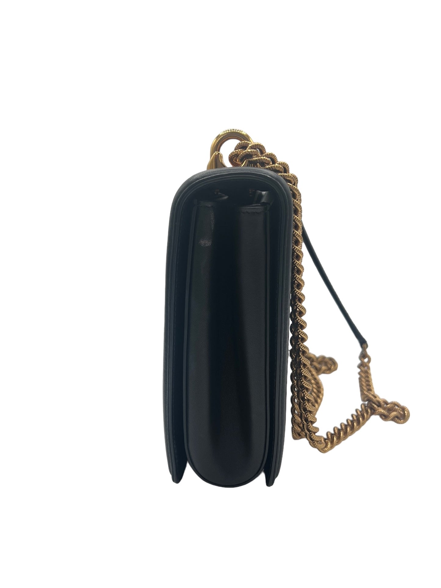 DOLCE&GABBANA - Black Leather Devotion Shoulder Bag