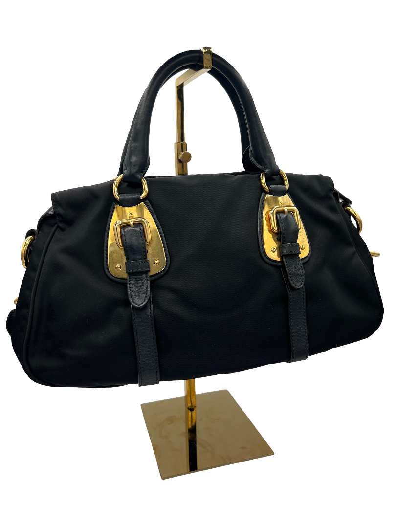 PRADA - Black Nylon Handbag