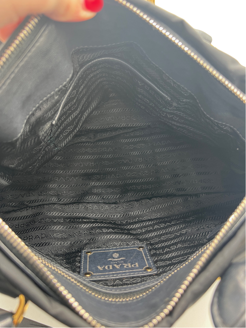 PRADA - Black Nylon Handbag