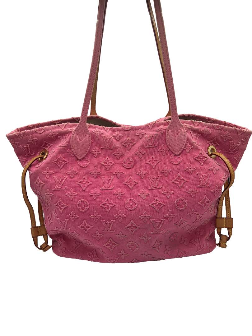 LOUIS VUITTON - Aplique de monograma con rosa Neverfull MM