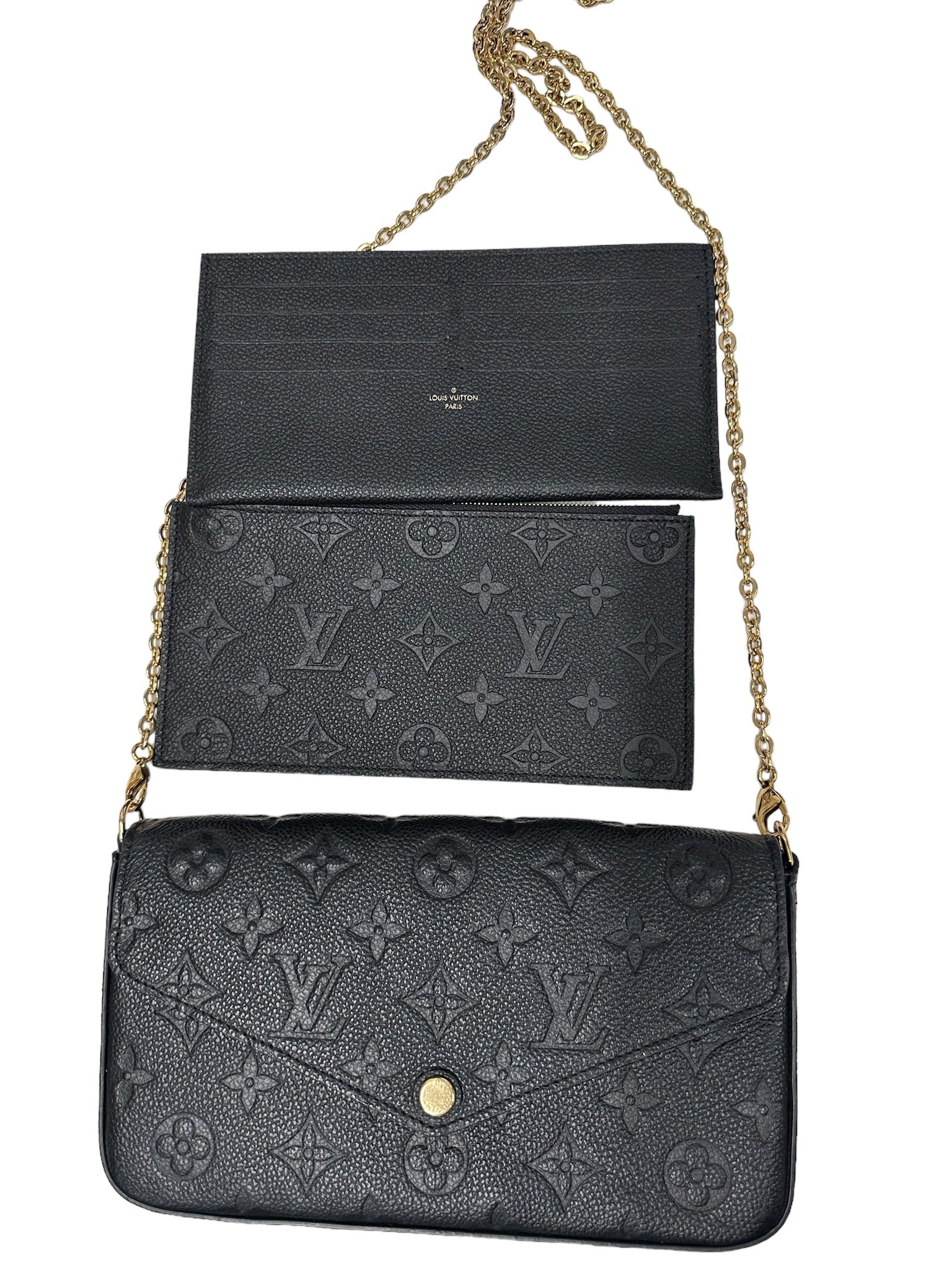 LOUIS VUITTON - Empreinte Felicie Pochette con monograma negro