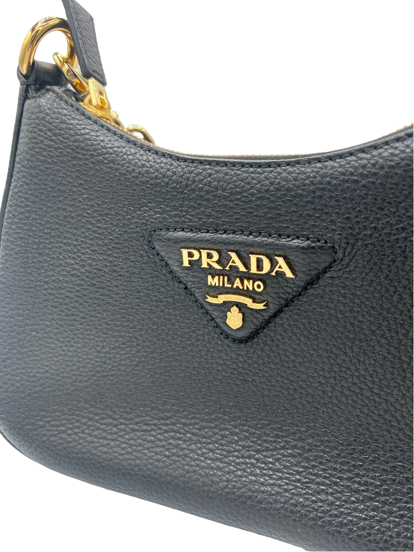 PRADA - Shoulder Bag Black Leather