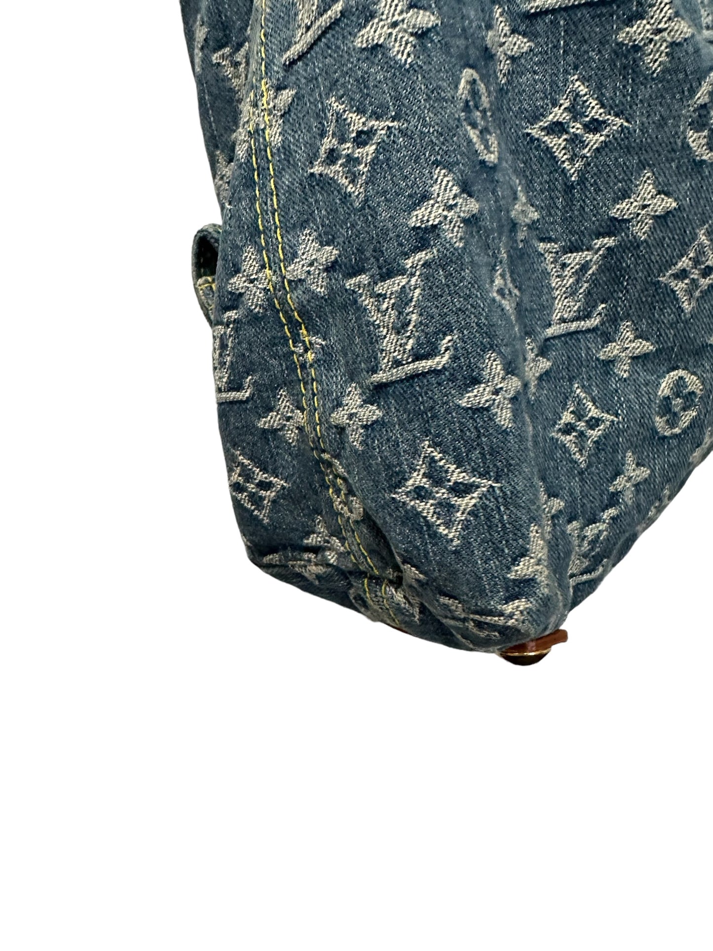 LOUIS VUITTON - Blue Monogram Denim Baggy GM