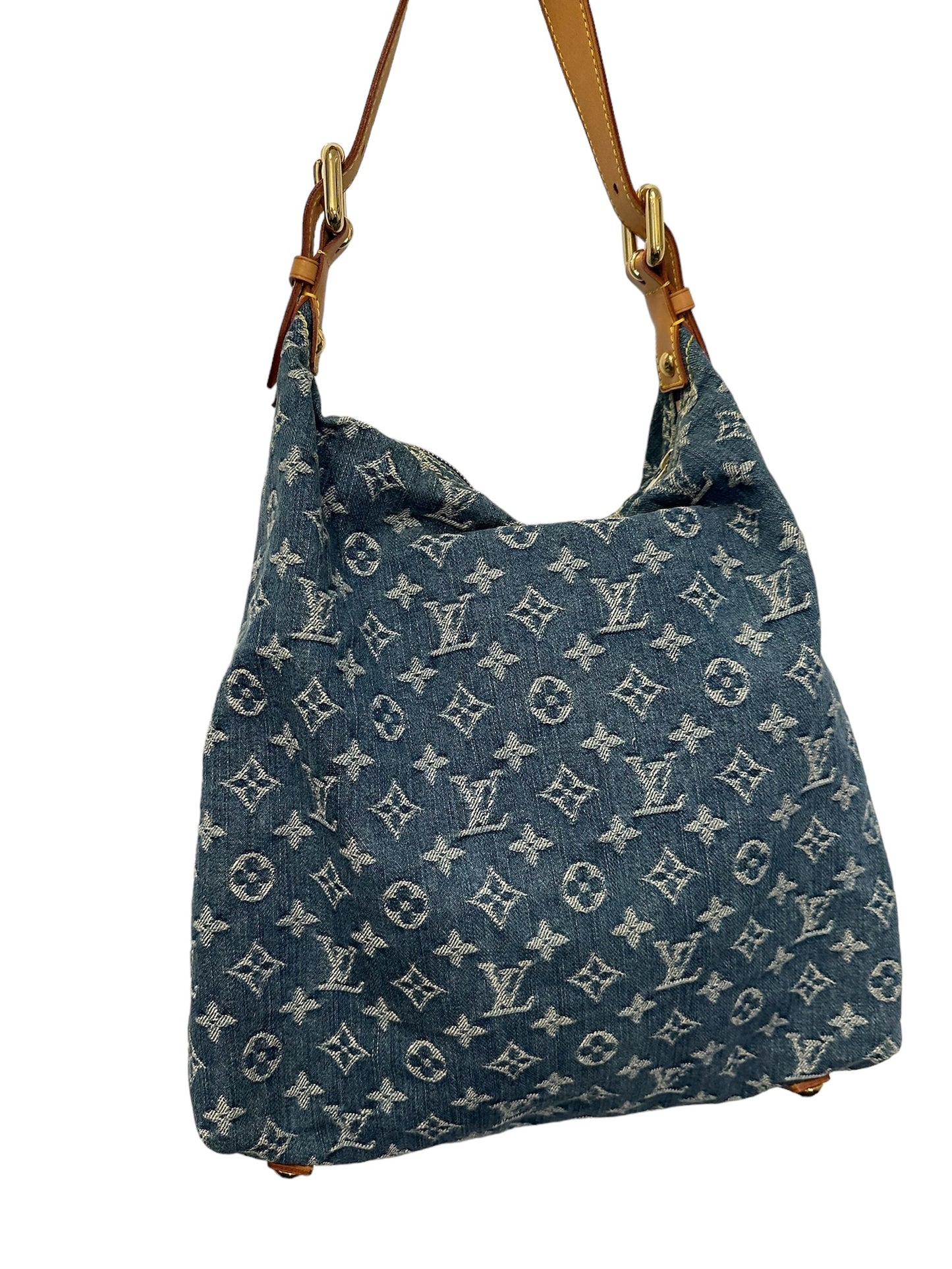 LOUIS VUITTON - Blue Monogram Denim Baggy GM