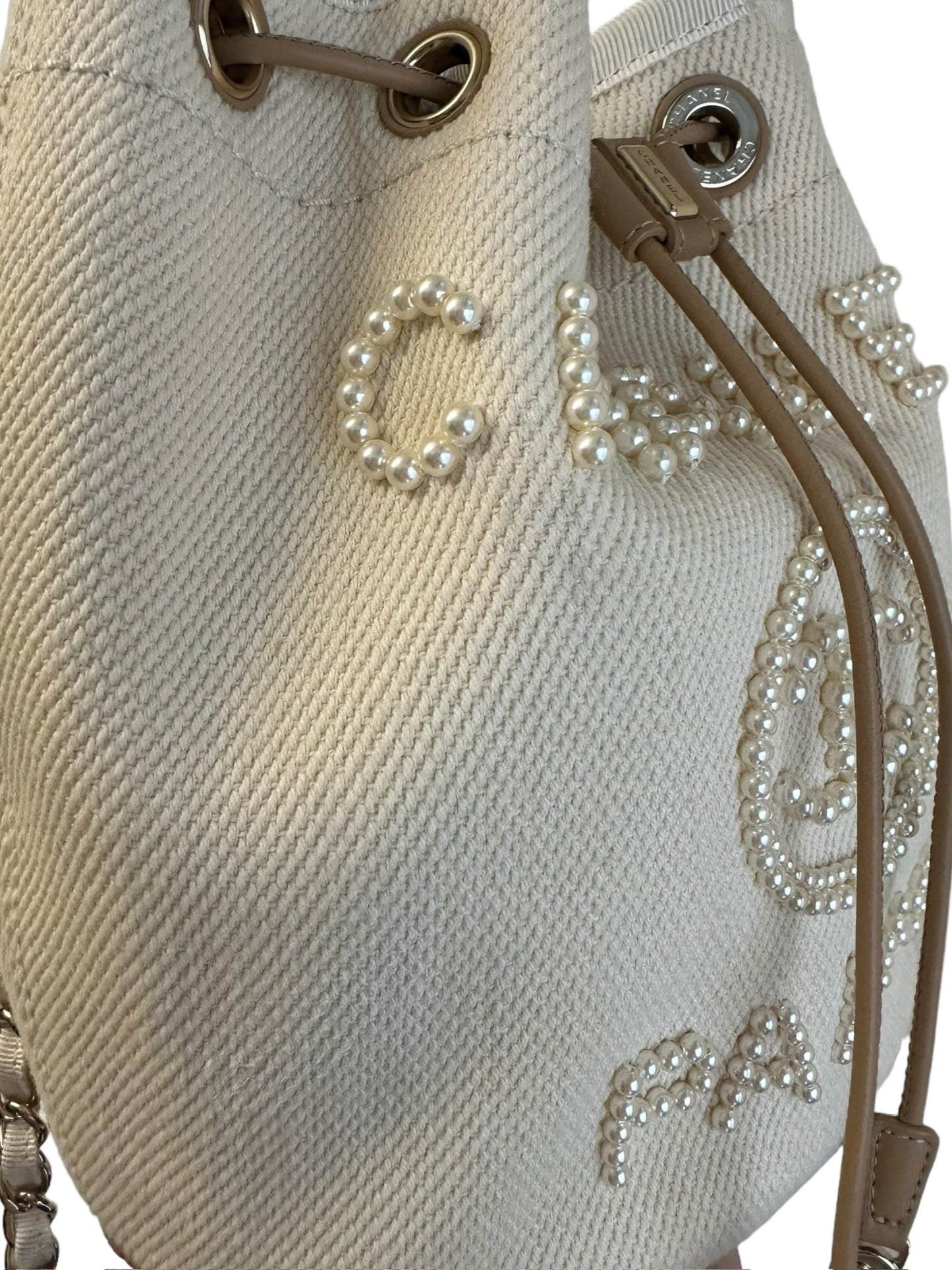 CHANEL - Pearl Logo Deauville Bag