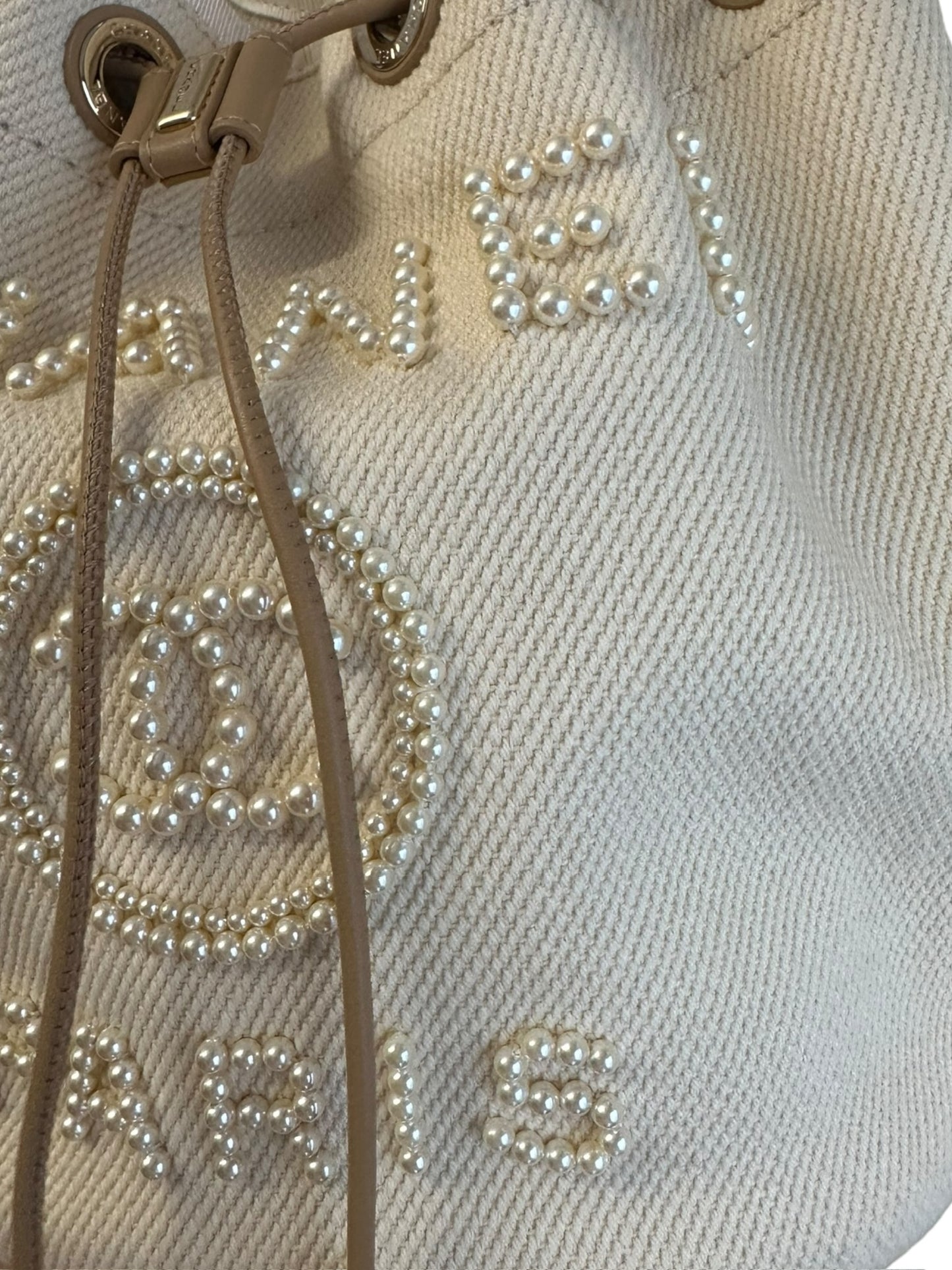 CHANEL - Pearl Logo Deauville Bag