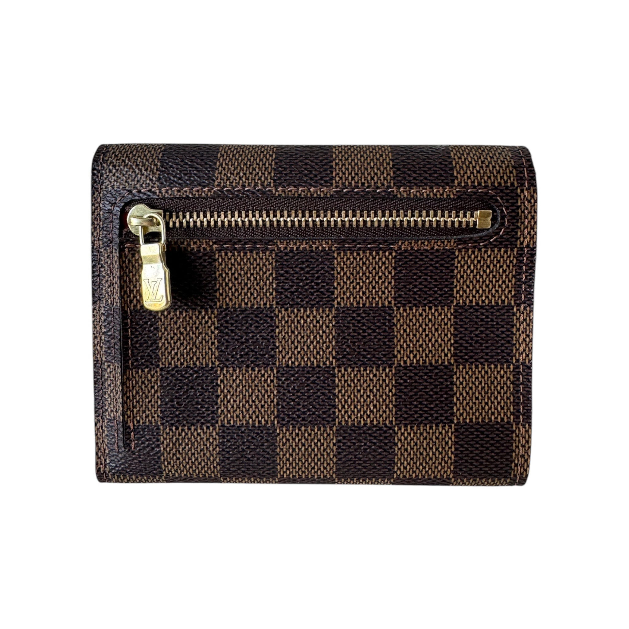 PRE-OWNED LV Damier Ebene Canvas Koala Wallet