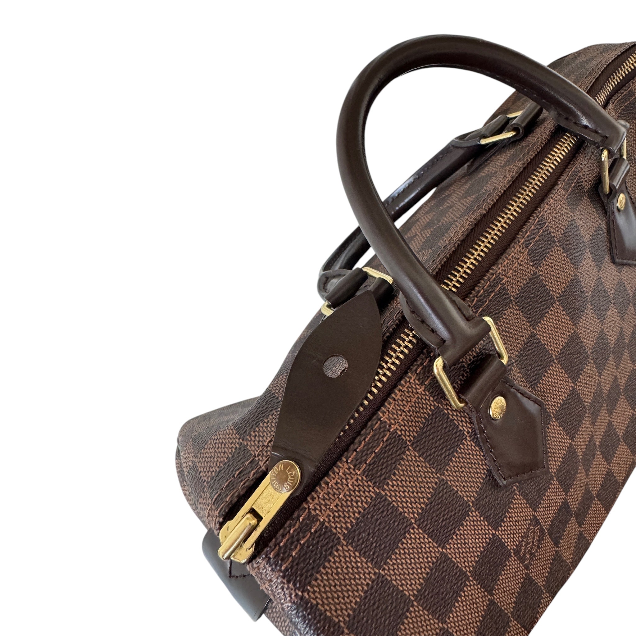PRE-OWNED LV Damier Ebene Canvas Speedy 30 Handbag