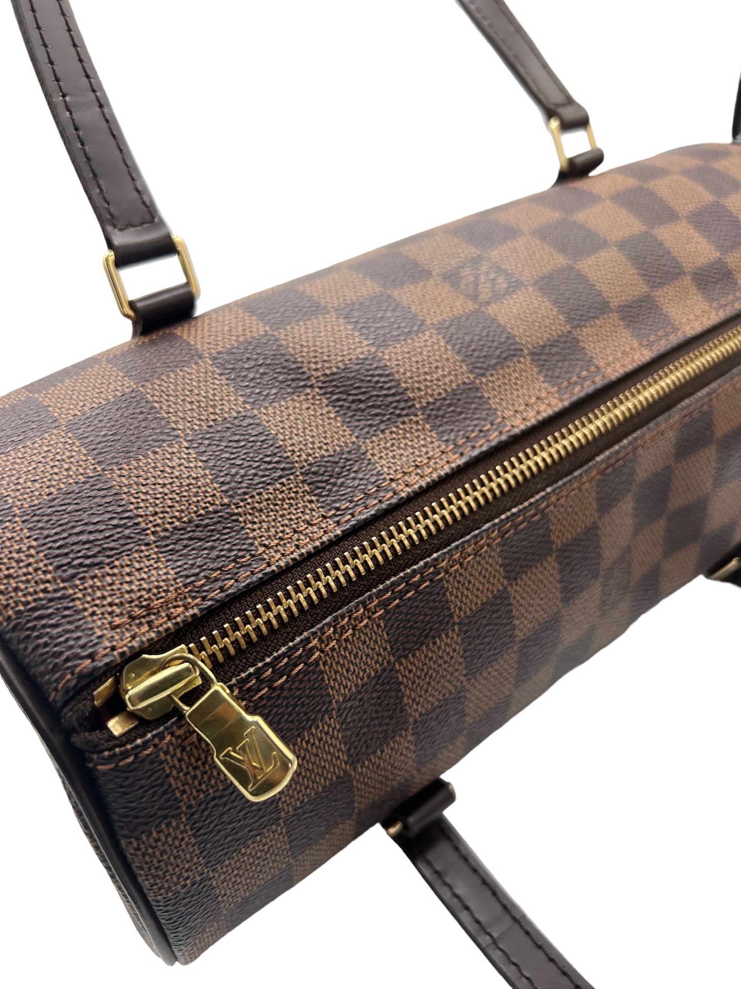 LOUIS VUITTON - Papillon 26 Ebene Damier Canvas Handbag