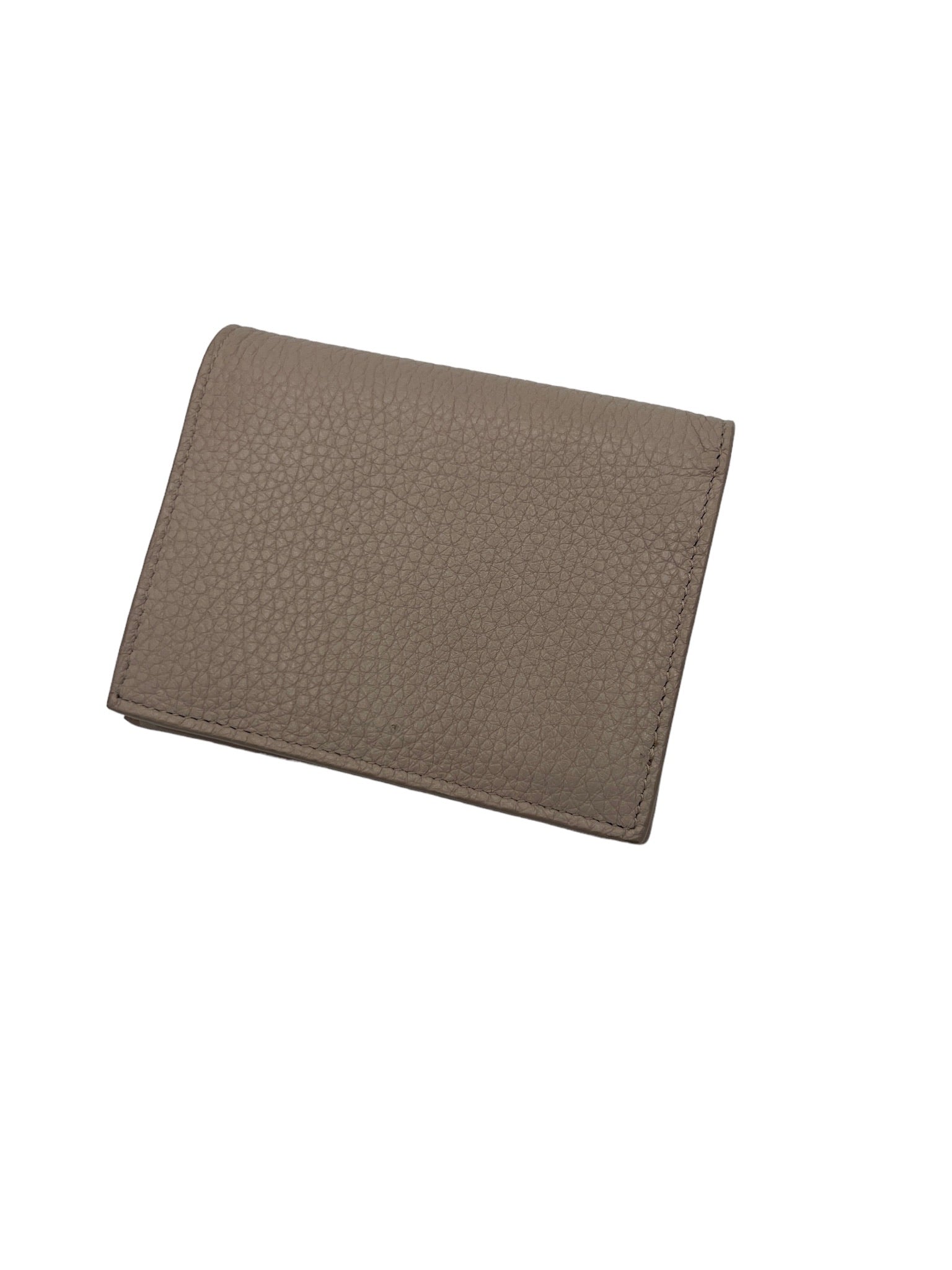 PRADA - Beige Leather Bifold Wallet