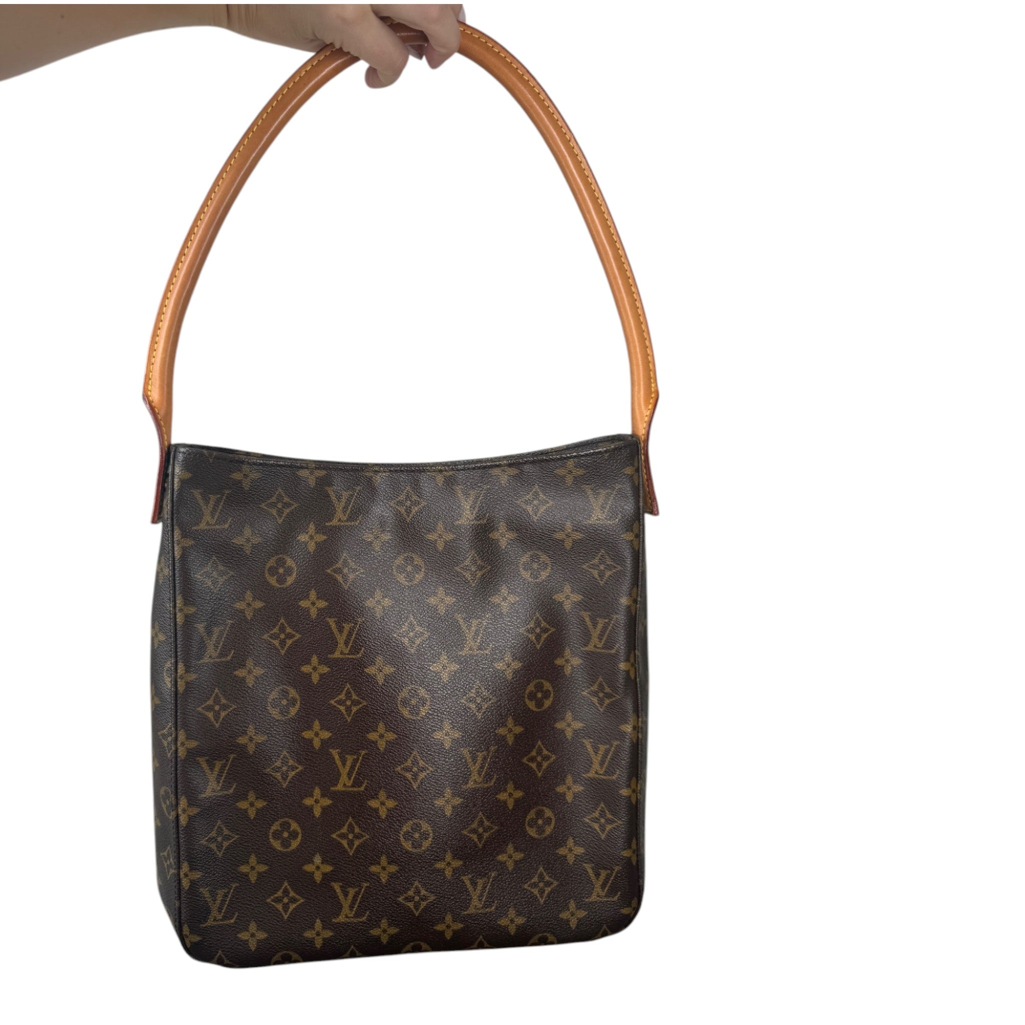PRE-OWNED LV Monogram Canvas Looping GM Shoulder Bag