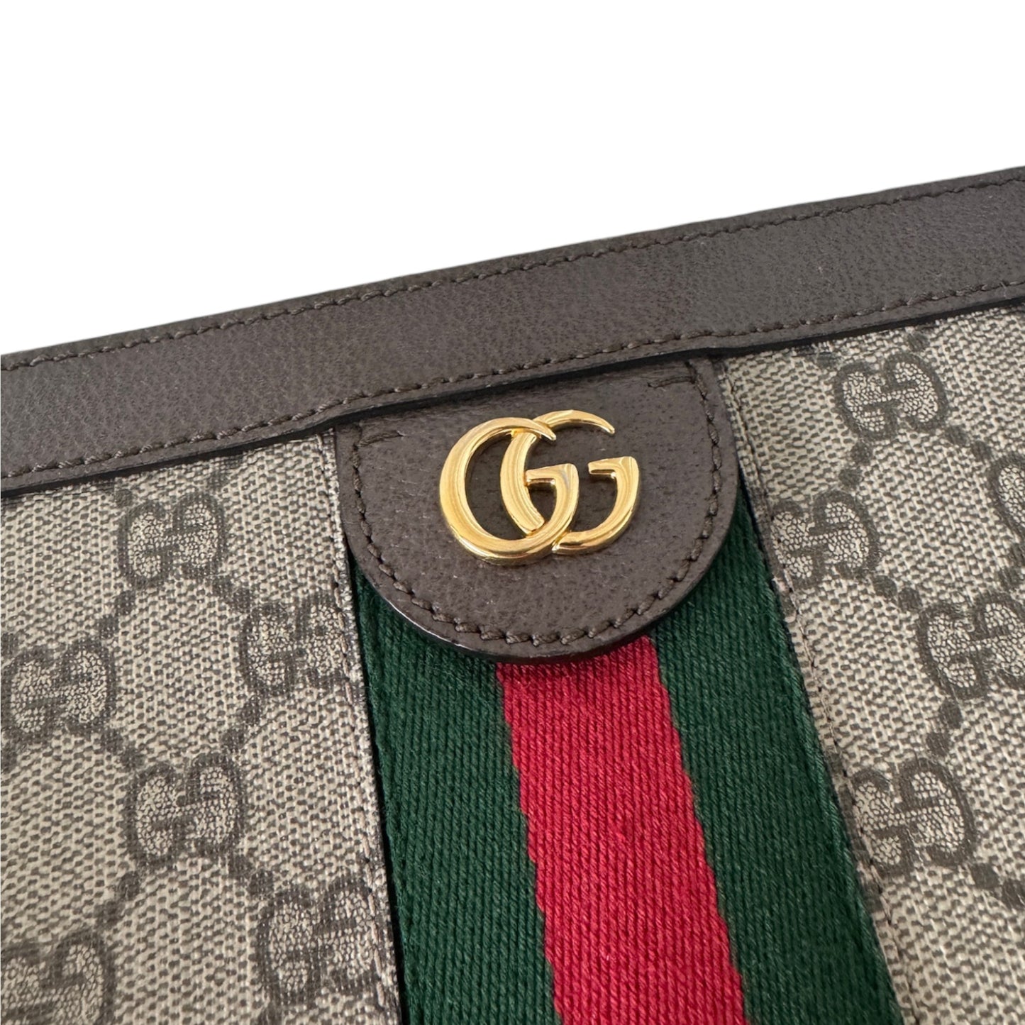 PRE-OWNED GG Ophidia Supreme Canvas Shoulder Bag