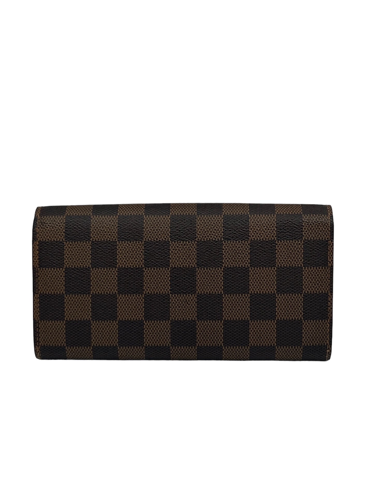 LOUIS VUITTON - Portefeuille Sara Ebene Damier Canvas Long Wallet