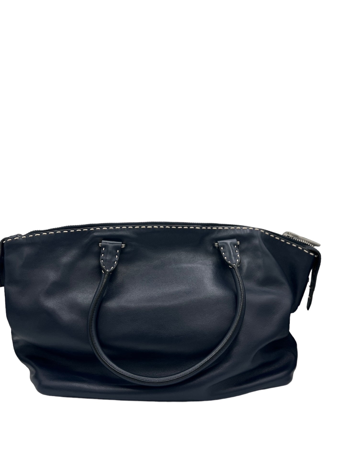 PRADA - Dark Navy Leather Handbag