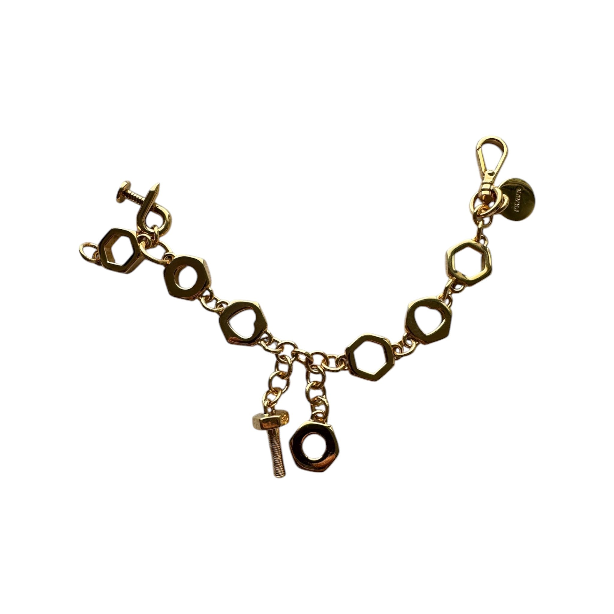 PRE-OWNED Long Gold Bag Charm