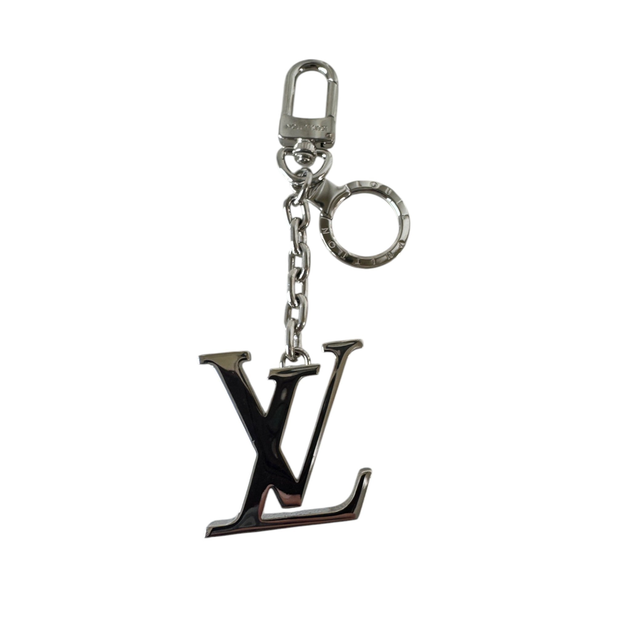 PRE-OWNED LV Monogram Silver Bag Charm