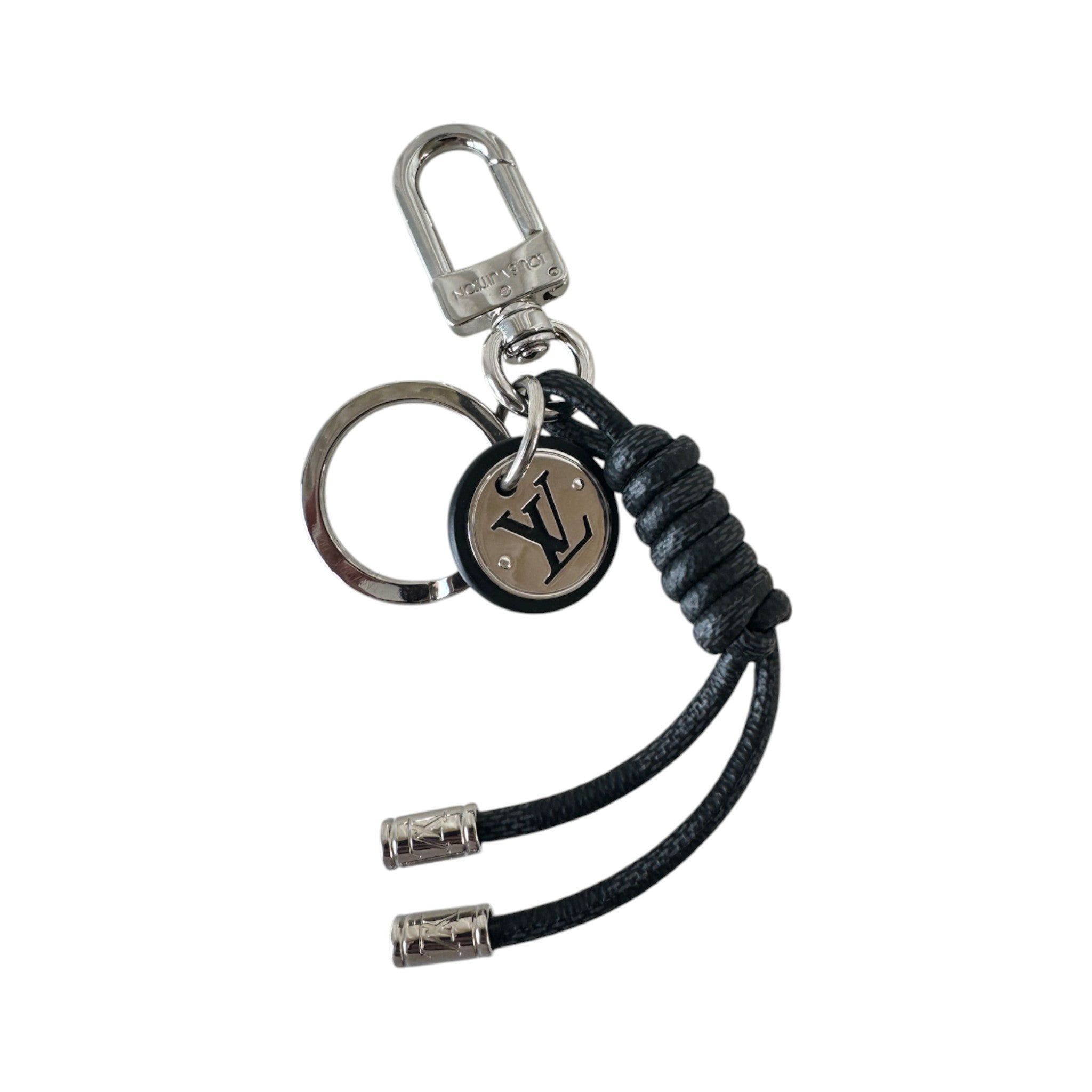 PRE-OWNED LV Silver Rope Bag Charm