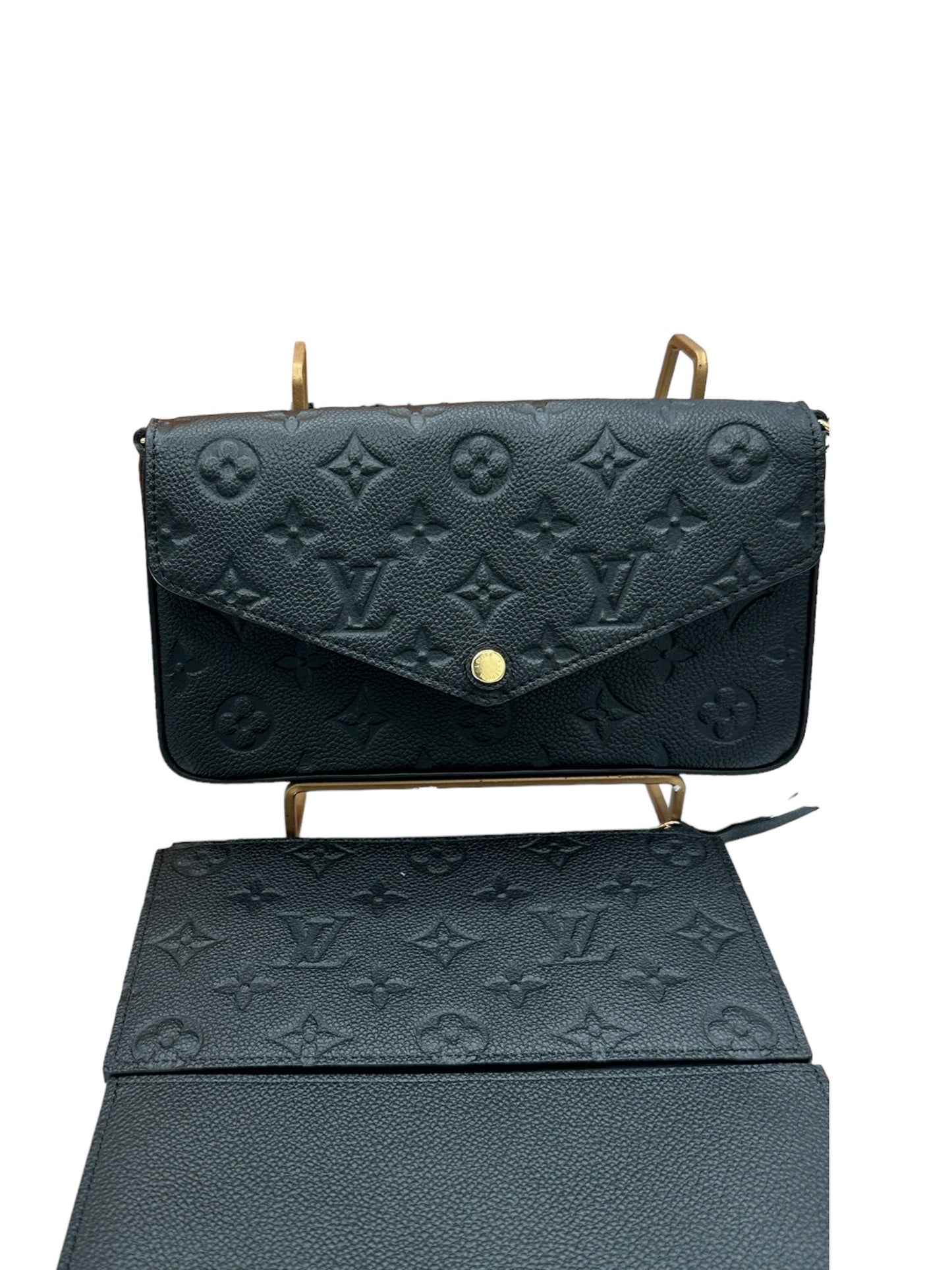 LOUIS VUITTON - Felicie Other Style Noir Monogram Empreinte Leather Crossbody Bag