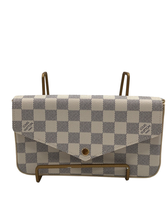 LOUIS VUITTON - Felicie Damier Azur Canvas Crossbody Bag