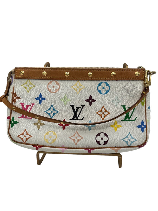 PRE-OWNED LOUIS VUITTON - White Multicolor Monogram Pochette Accessories