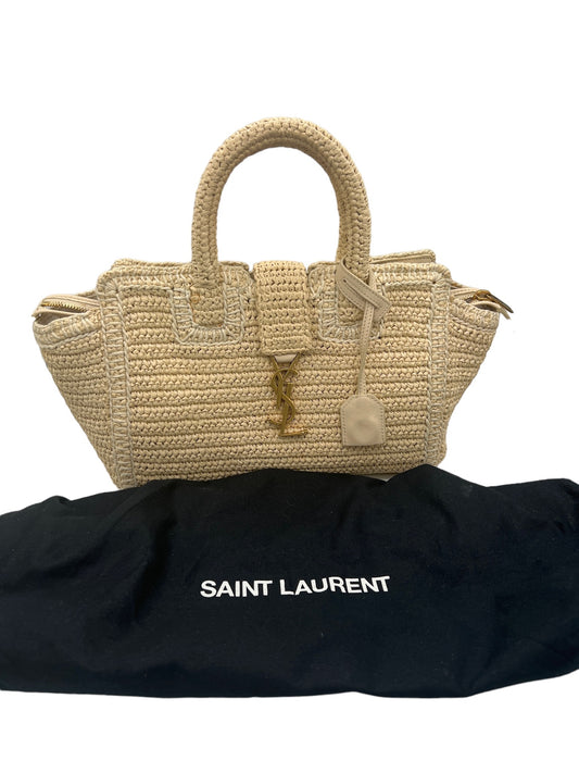 SAINT LAURENT - Baby Downtown Cabas  Raffia Handbag