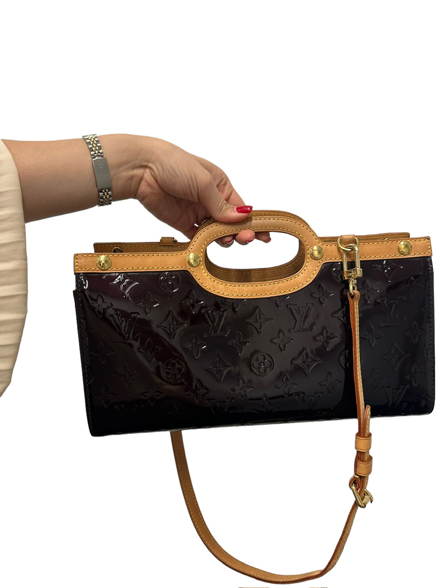 LOUIS VUITTON - Bolso Amarante Monogram Vernis Roxbury Drive