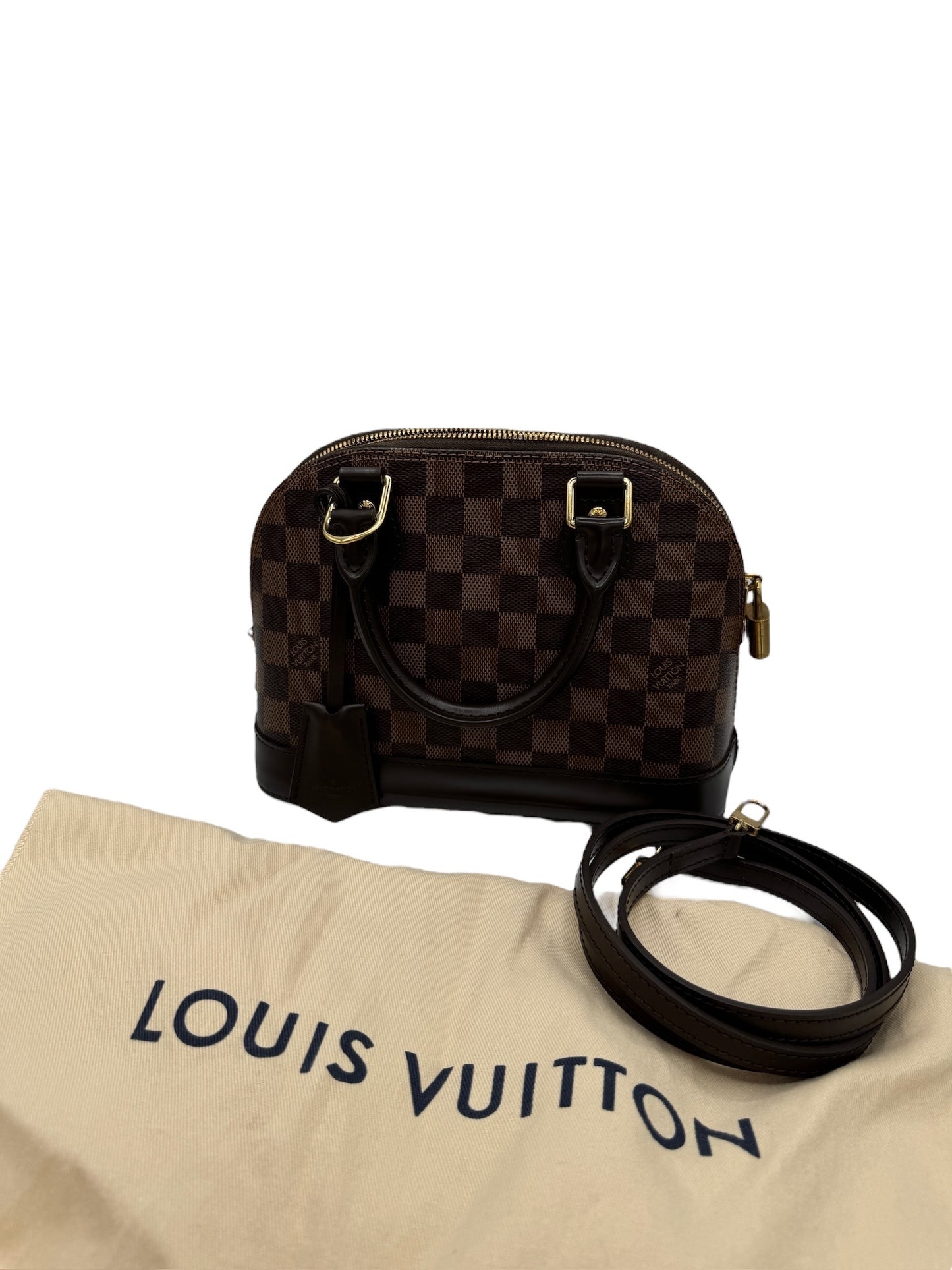 LOUIS VUITTON - Damier Ebene Canvas Alma BB Crossbody Bag