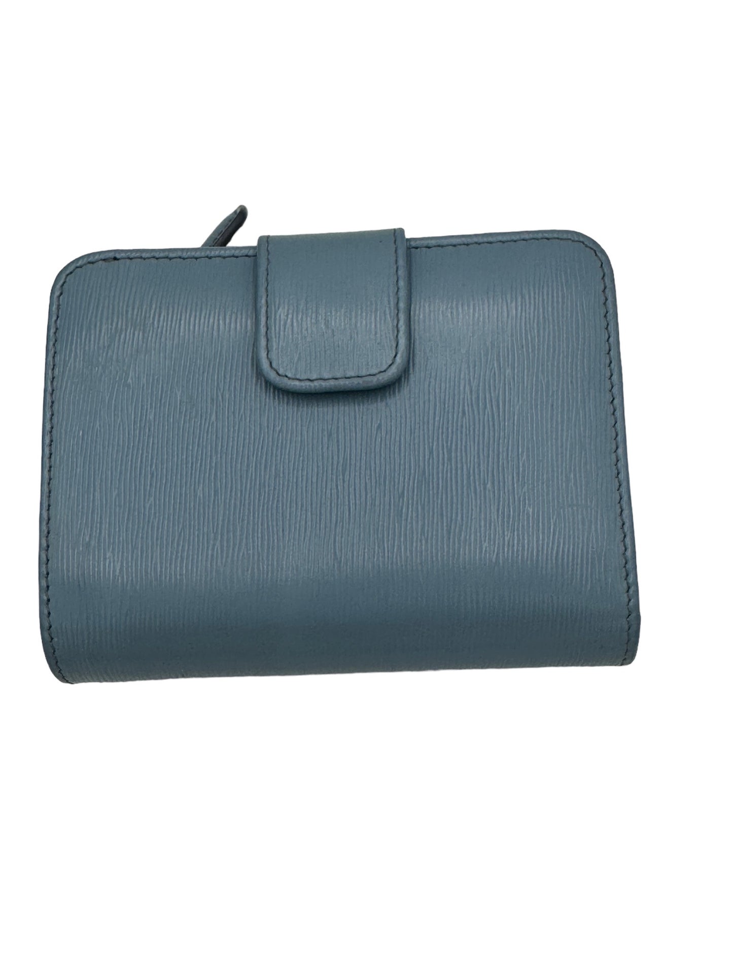 PRADA - Light Blue Leather Bifold Wallet