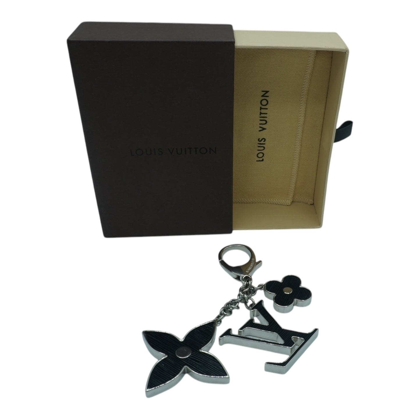 PRE-OWNED LV Black Bag Charm