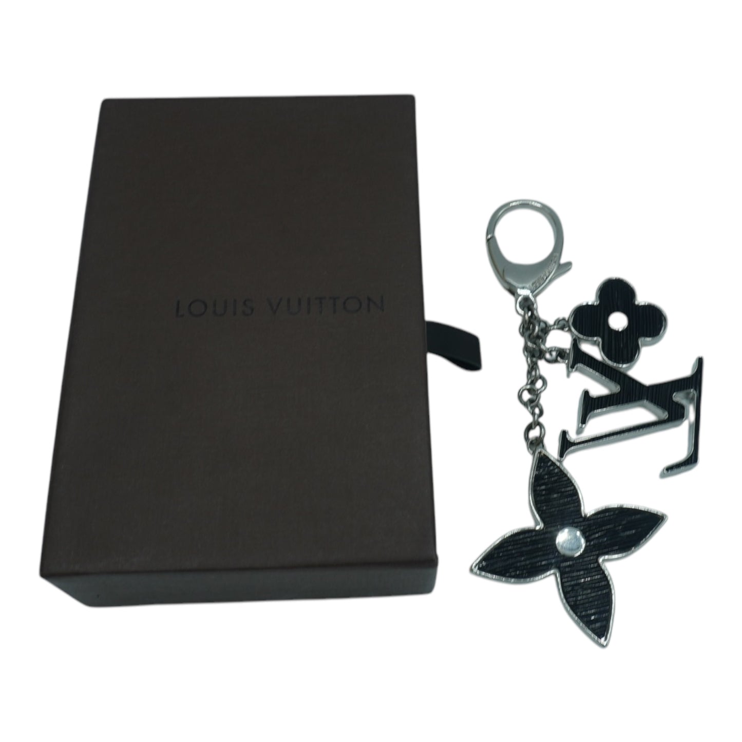 PRE-OWNED LV Black Bag Charm