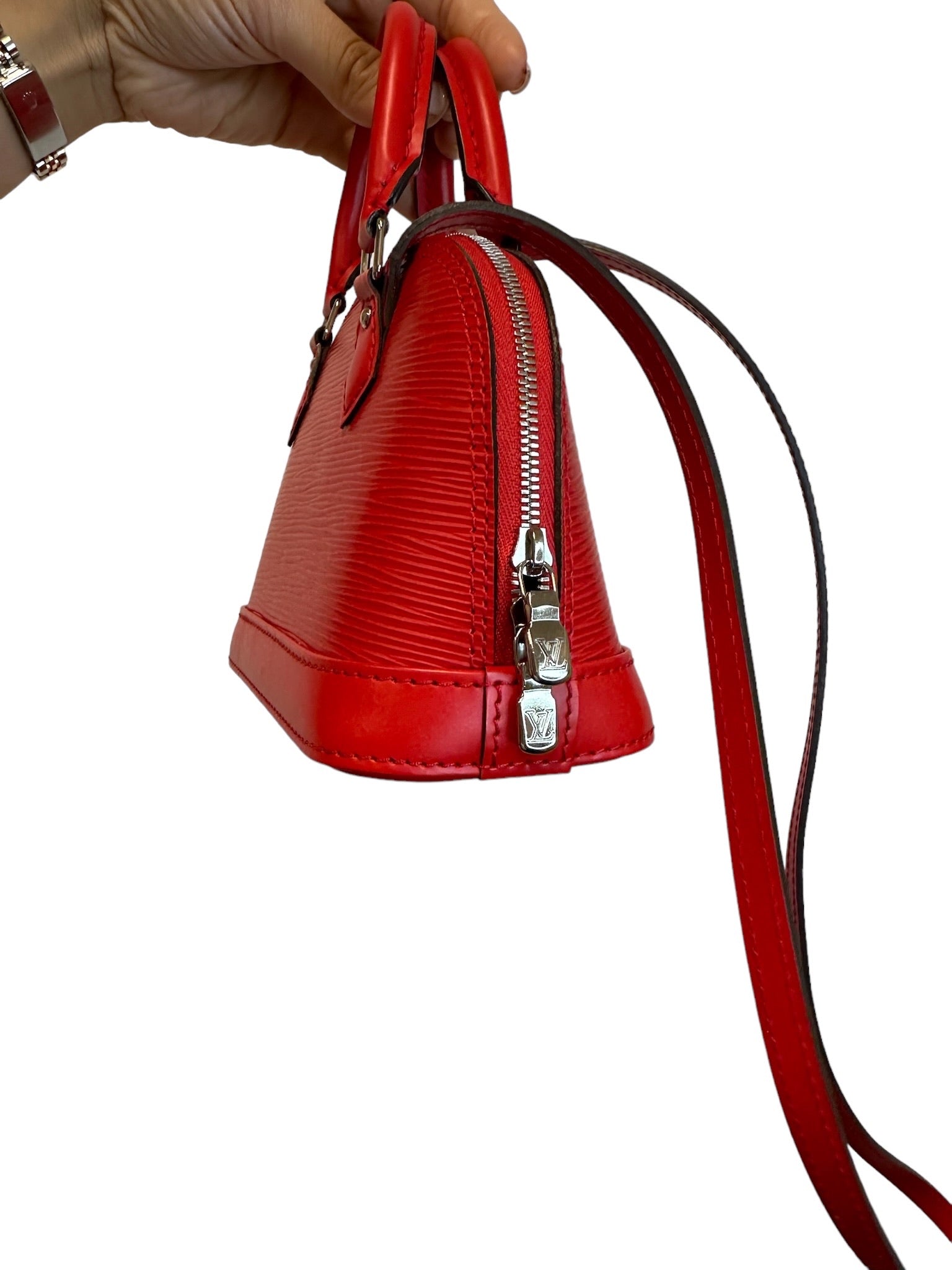 LOUIS VUITTON - Coquelicot Epi Nano Alma