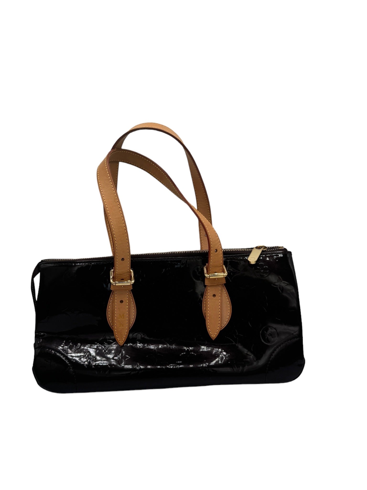 LOUIS VUITTON - Rose Wood Avenue Monogram Vernis Amarante Shoulder Bag