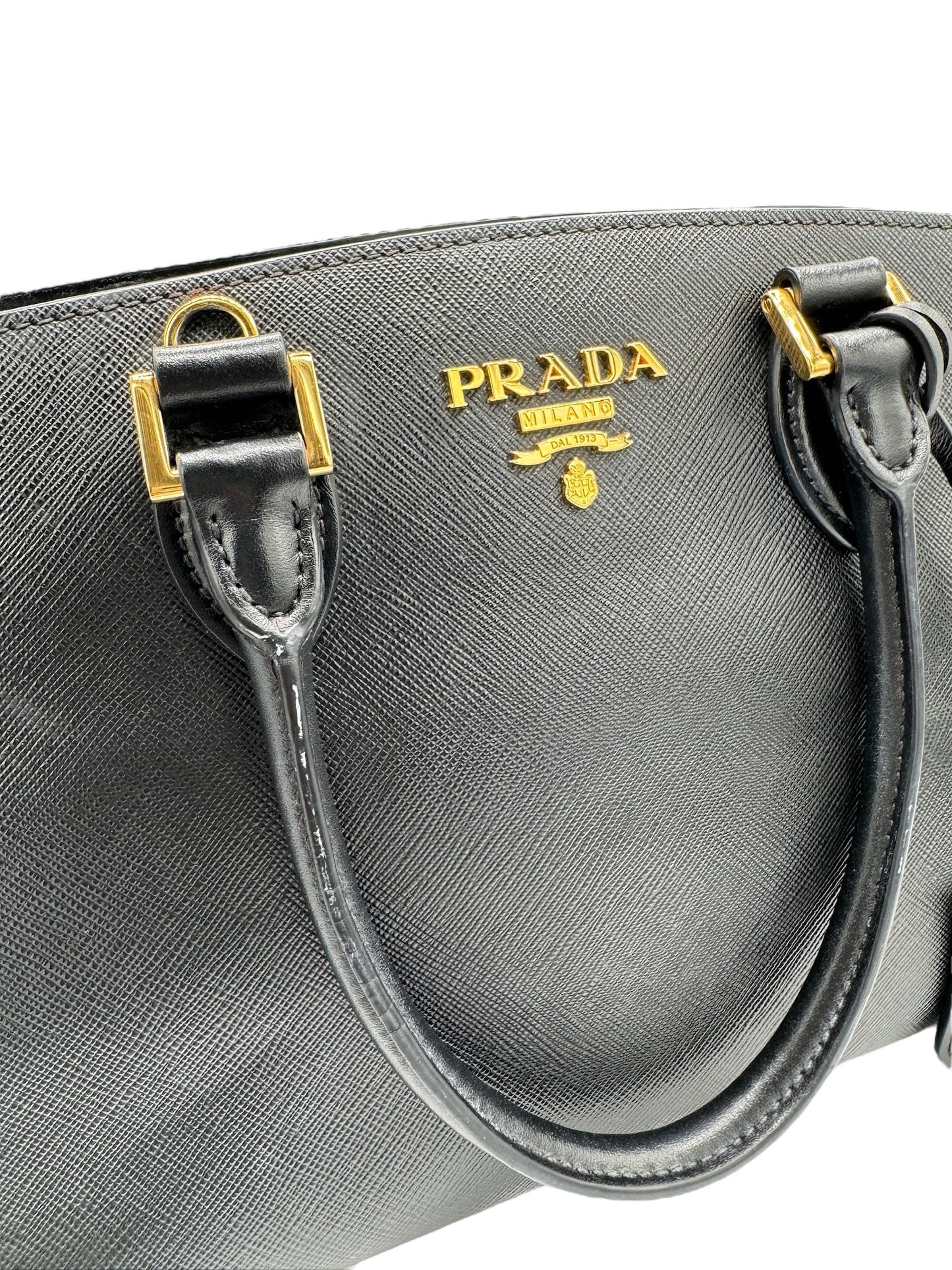 PRADA - Black Leather Handbag